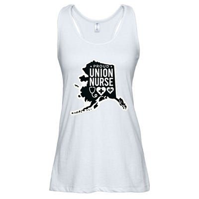 Alaska Proud Union Nurse Funny Healthcare Apparel Ladies Essential Flowy Tank