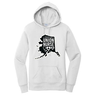 Alaska Proud Union Nurse Funny Healthcare Apparel Women's Pullover Hoodie