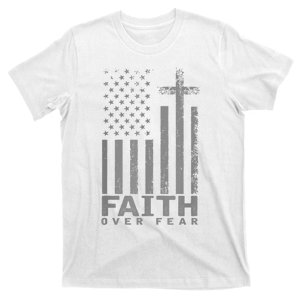 America Pride Us Flag Faith Over Fear Prayer T-Shirt