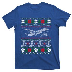 Aviation Pilots Ugly Christmas ; Flight Operator Gift Funny Gift T-Shirt