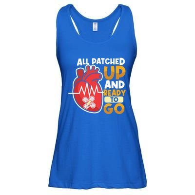 All Patched Up And Ready To Go Open Heart Surgery Cute Gift Ladies Essential Flowy Tank