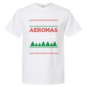 Aeromas Plane Ugly Christmas Sweater Flight Xmas Pilot Gift Funny Gift Garment-Dyed Heavyweight T-Shirt