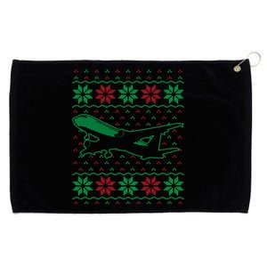 Aircrew Pilot Ugly Aviation Christmas Airplane Matching Cool Gift Grommeted Golf Towel