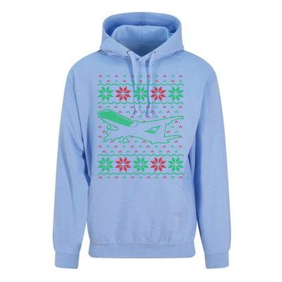 Aircrew Pilot Ugly Aviation Christmas Airplane Matching Cool Gift Unisex Surf Hoodie