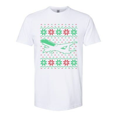 Aircrew Pilot Ugly Aviation Christmas Airplane Matching Cool Gift Softstyle CVC T-Shirt