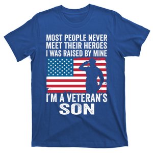 American Proud Veteran Son Veterans Day Memorial Day Funny Gift T-Shirt