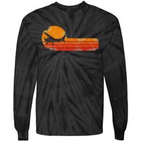 Airplane Pilot Vintage Tie-Dye Long Sleeve Shirt