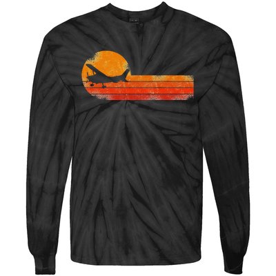 Airplane Pilot Vintage Tie-Dye Long Sleeve Shirt