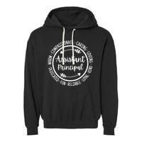 Assistant Principal Vice School Principal Appreciation Garment-Dyed Fleece Hoodie