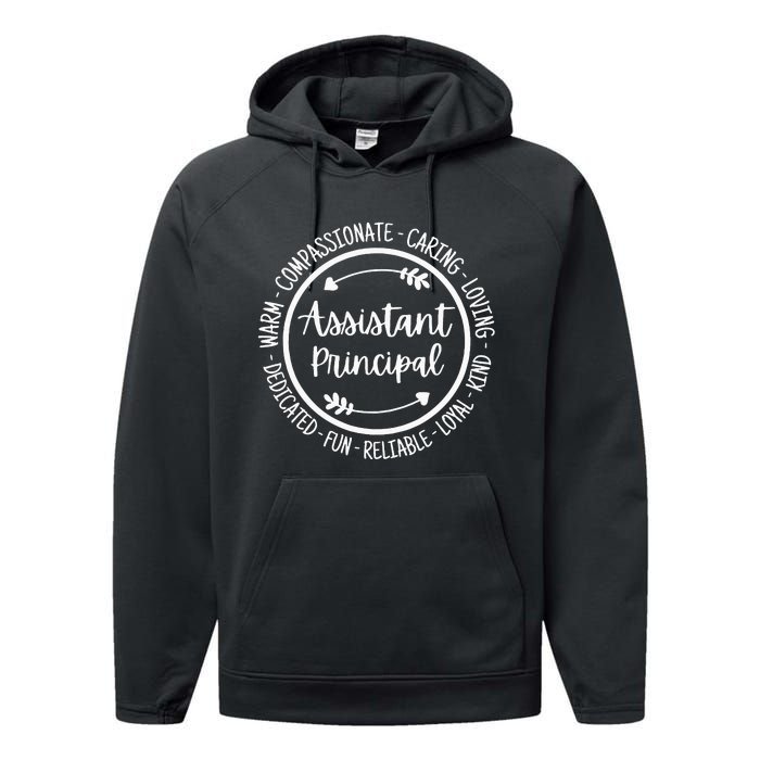 Assistant Principal Vice School Principal Appreciation Performance Fleece Hoodie