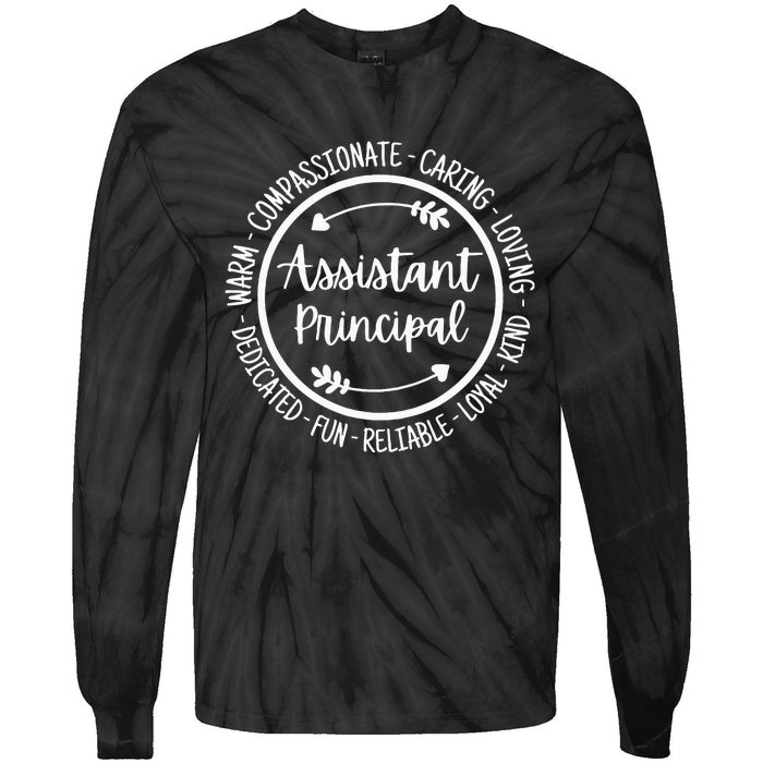 Assistant Principal Vice School Principal Appreciation Tie-Dye Long Sleeve Shirt