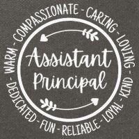 Assistant Principal Vice School Principal Appreciation Cotton Canvas Backpack