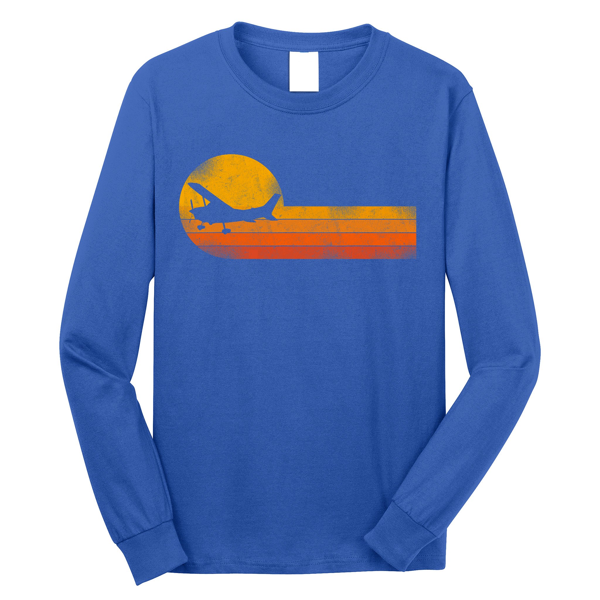 Airplane Pilot Vintage Long Sleeve Shirt