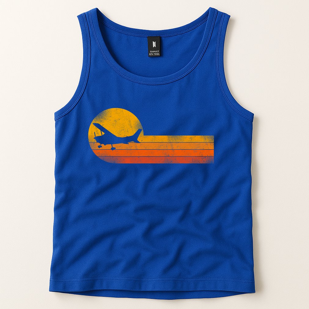 Airplane Pilot Vintage Tank Top