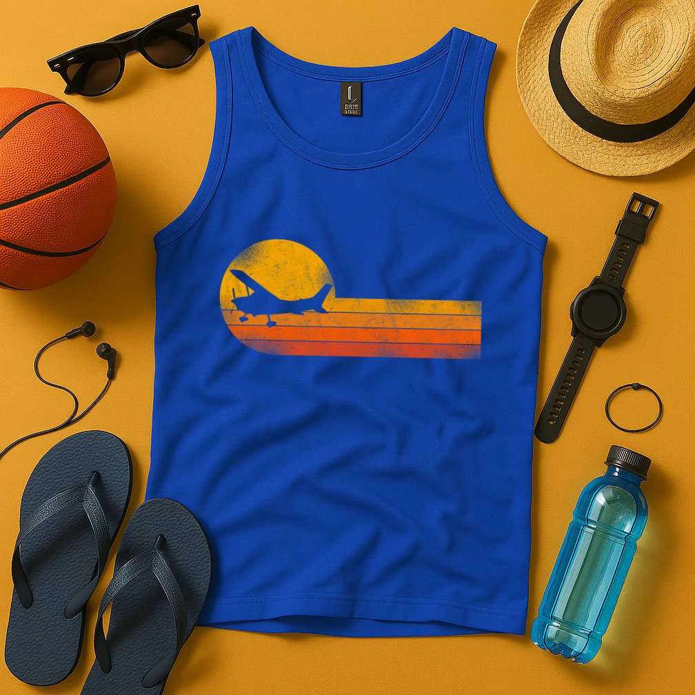 Airplane Pilot Vintage Tank Top
