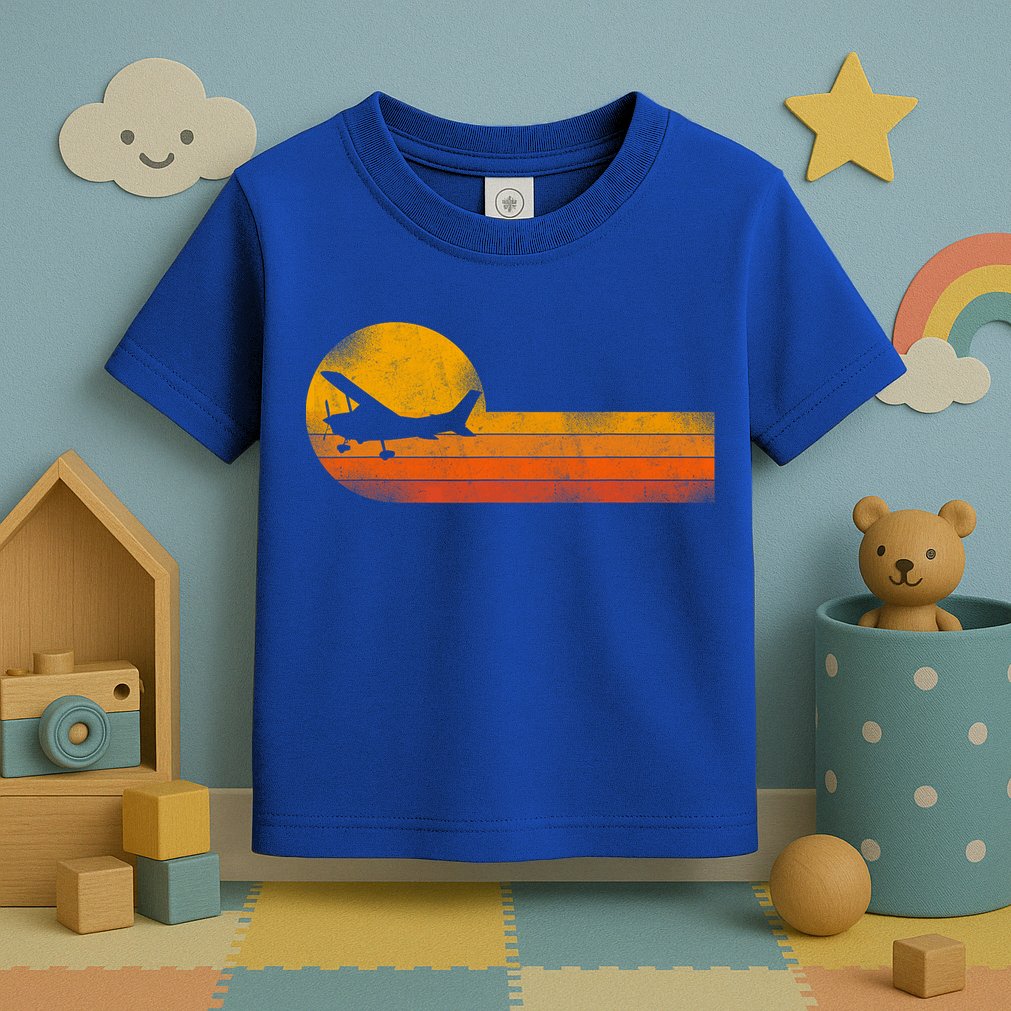 Airplane Pilot Vintage Toddler T-Shirt