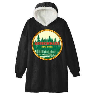 Adirondack Park Vintage Hooded Wearable Blanket