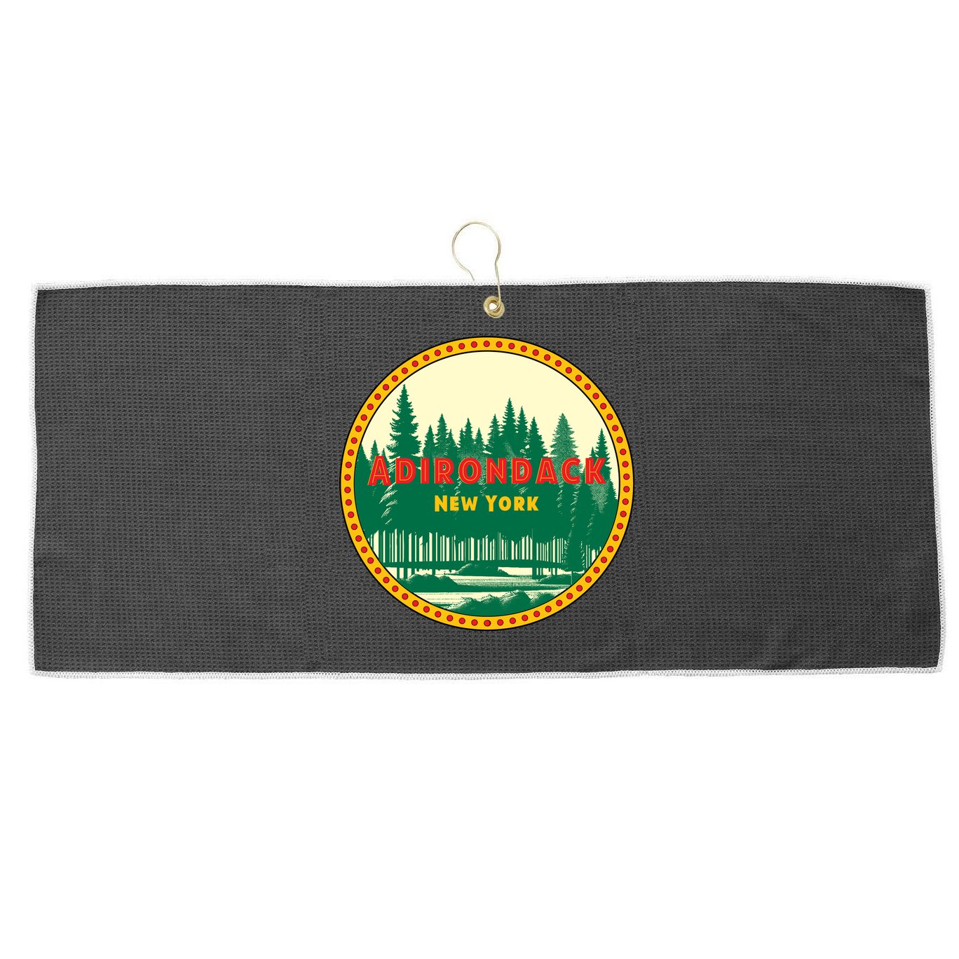 Adirondack Park Vintage Large Microfiber Waffle Golf Towel