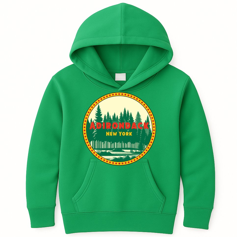 Adirondack Park Vintage Kids Hoodie
