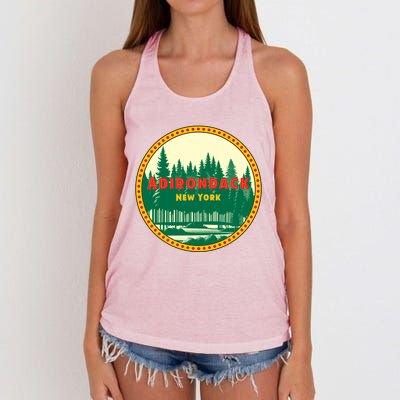 Adirondack Park Vintage Women's Knotted Racerback Tank