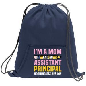 Assistant Principal VicePrincipal Headmasters Mother's Day Sweatshirt Cinch Pack Bag