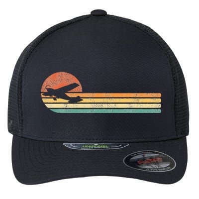 Airplane Pilot Vintage Flexfit Unipanel Trucker Cap