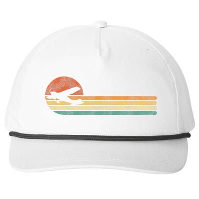 Airplane Pilot Vintage Snapback Five-Panel Rope Hat