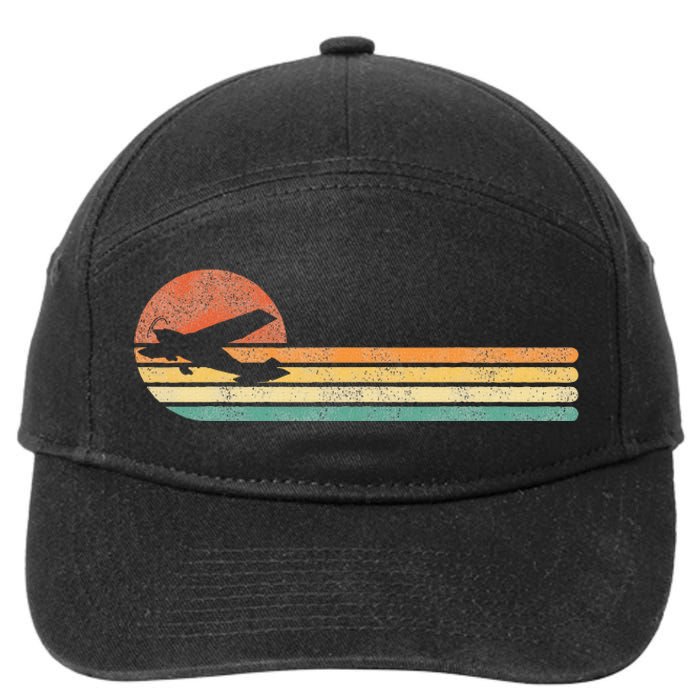 Airplane Pilot Vintage 7-Panel Snapback Hat