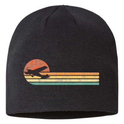 Airplane Pilot Vintage Sustainable Beanie