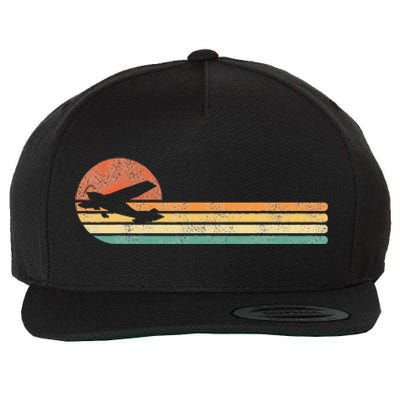 Airplane Pilot Vintage Wool Snapback Cap