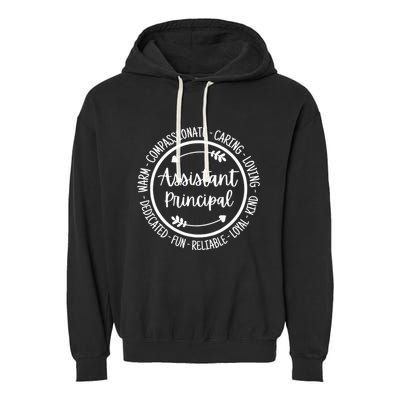 Assistant Principal Vice School Principal Appreciation Garment-Dyed Fleece Hoodie