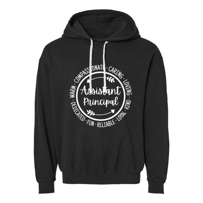 Assistant Principal Vice School Principal Appreciation Garment-Dyed Fleece Hoodie