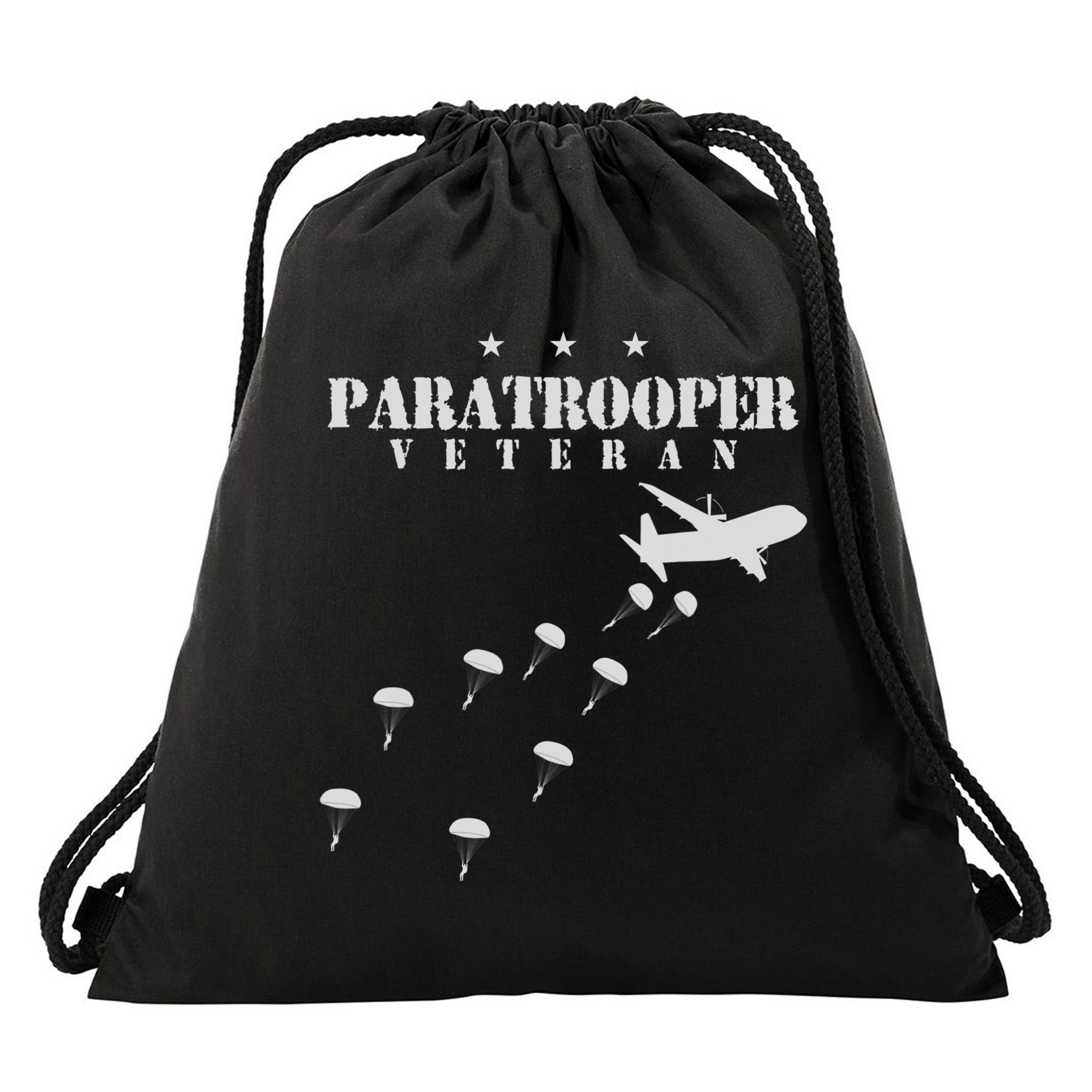 Airborne Paratrooper Veteran Infantry Division Drawstring Bag