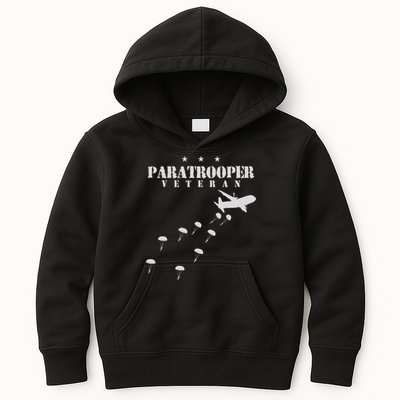 Airborne Paratrooper Veteran Infantry Division Kids Hoodie