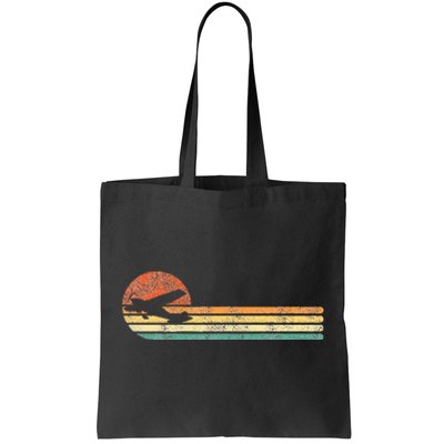 Airplane Pilot Vintage Tote Bag