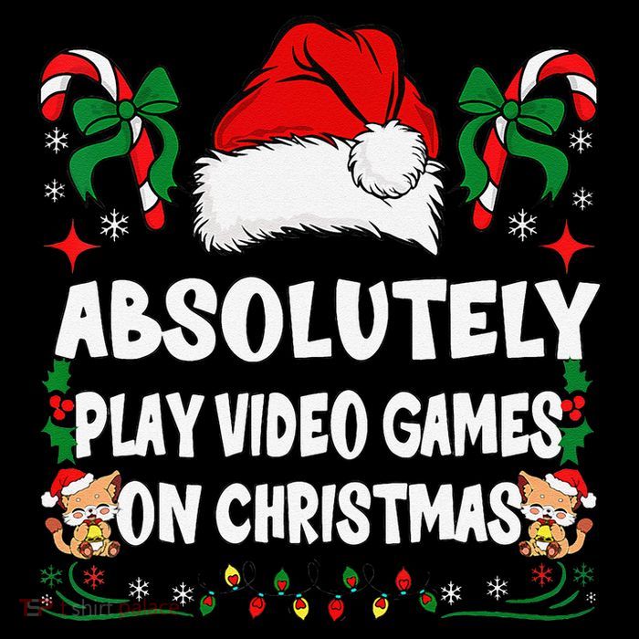 Absolutely Play Video Games Xmas Family Matching Christmas Flat Bill Trucker Hat