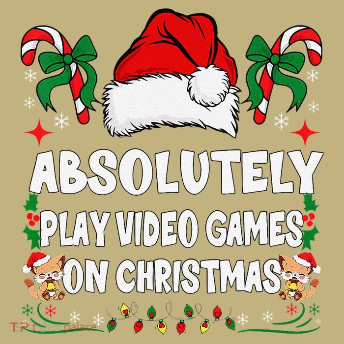 Absolutely Play Video Games Xmas Family Matching Christmas T-Shirt