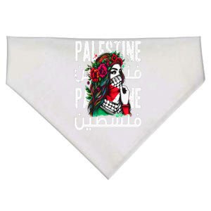 A Palestinian  Wearing A Palestinian Bandana Palestine USA-Made Doggie Bandana