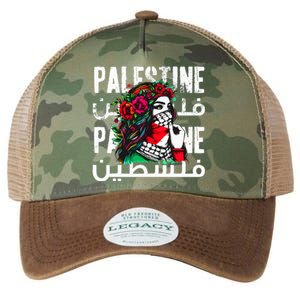 A Palestinian Wearing A Palestinian Bandana Palestine Legacy Tie Dye Trucker Hat