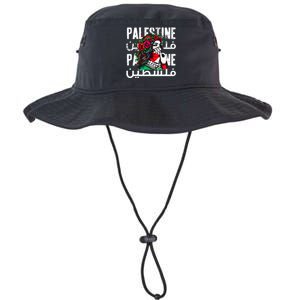 A Palestinian Wearing A Palestinian Bandana Palestine Legacy Cool Fit Booney Bucket Hat