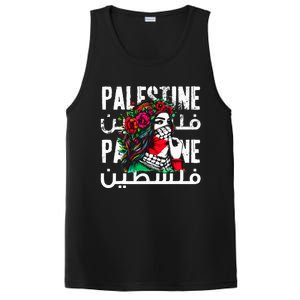 A Palestinian Wearing A Palestinian Bandana Palestine PosiCharge Competitor Tank