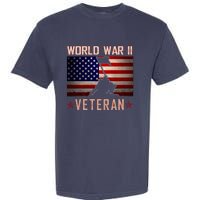 American Patriot WWII Veteran Military World War 2 Veteran Garment-Dyed Heavyweight T-Shirt