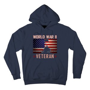 American Patriot WWII Veteran Military World War 2 Veteran Hoodie