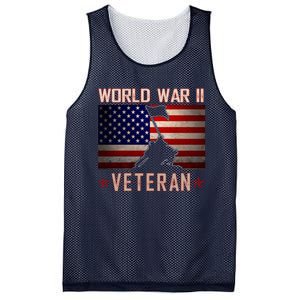 American Patriot WWII Veteran Military World War 2 Veteran Mesh Reversible Basketball Jersey Tank