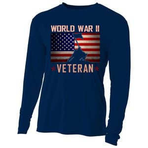 American Patriot WWII Veteran Military World War 2 Veteran Cooling Performance Long Sleeve Crew