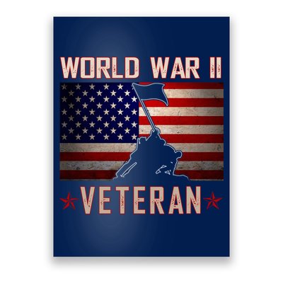 American Patriot WWII Veteran Military World War 2 Veteran Poster