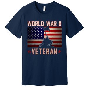 American Patriot WWII Veteran Military World War 2 Veteran Premium T-Shirt