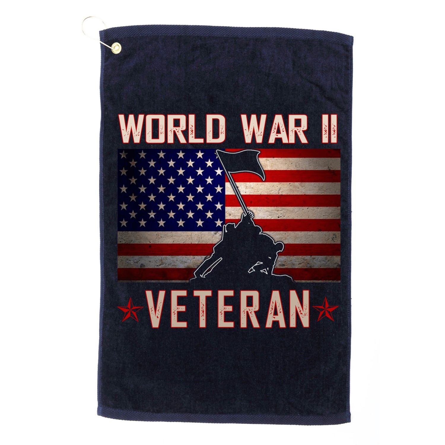 American Patriot WWII Veteran Military World War 2 Veteran Golf Towel