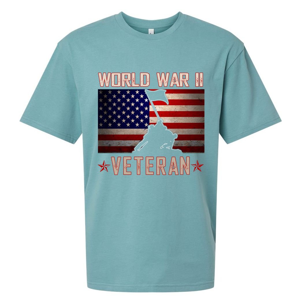 American Patriot WWII Veteran Military World War 2 Veteran Sueded Cloud Jersey T-Shirt