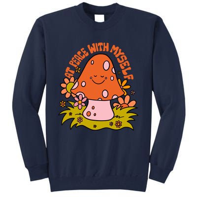 AT PEACE WITH MYSELF Mushroom Tall Sweatshirt